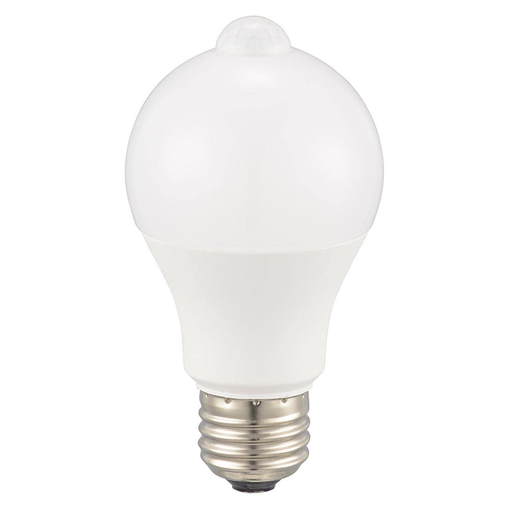 オーム電機 LED電球 E26 40形相当 人感明暗センサー付き 昼光色 1個（ご注文単位1個）【直送品】