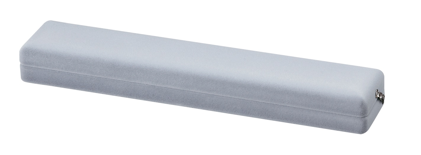FK-401-NBL-Gr ブレスレット用ケース回転蝶番式ゴム留　グレー 1個 （ご注文単位10個）【直送品】