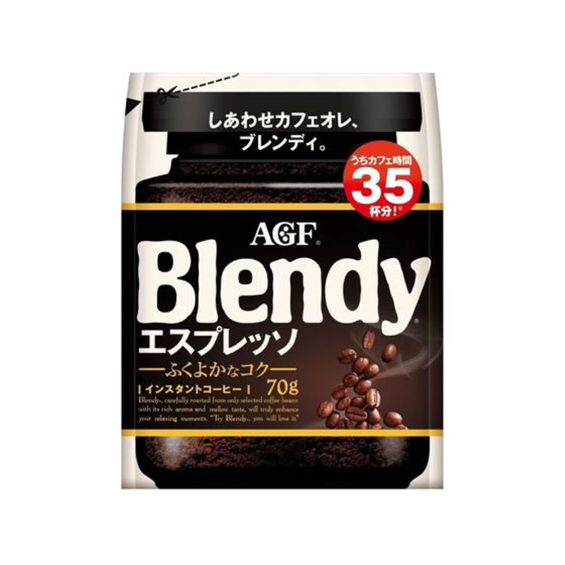 AGF ブレンディ インスタントコーヒー エスプレッソ袋 70g 1袋※軽（ご注文単位1袋)【直送品】