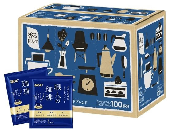 UCC 職人の珈琲ワンドリップ まろやか味のマイルドブレンド100P 1箱※軽(ご注文単位1箱)【直送品】