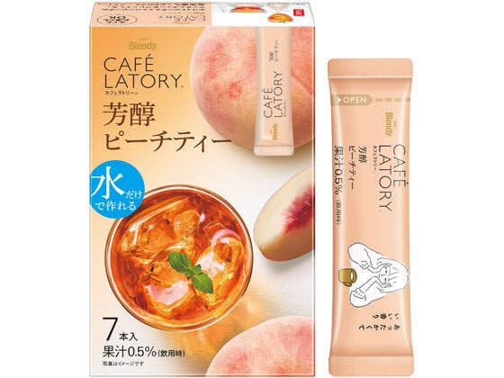 AGF ブレンディ カフェラトリー スティック 芳醇ピーチティー 7本 1箱※軽（ご注文単位1箱)【直送品】