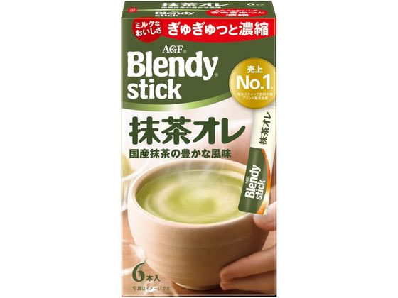 AGF ブレンディ スティック 抹茶オレ6本 1箱※軽（ご注文単位1箱)【直送品】
