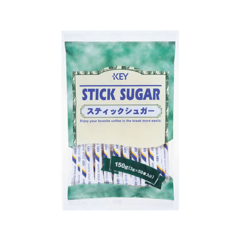キーコーヒー スティックシュガー 3g 50本 1袋※軽（ご注文単位1袋)【直送品】