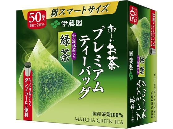 伊藤園 お~いお茶プレミアムティーバッグ 抹茶入り緑茶 50袋 1箱※軽(ご注文単位1箱)【直送品】