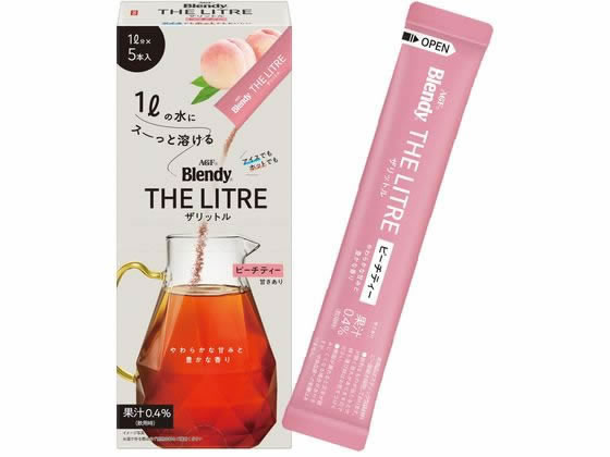 AGF ブレンディ ザリットル ピーチティー 5本 1箱※軽(ご注文単位1箱)【直送品】