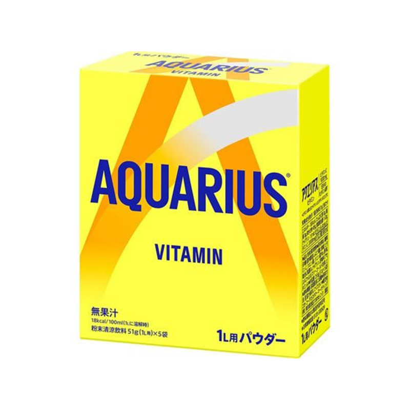 コカ・コーラ アクエリアスビタミンパウダー 1L用 5袋 1箱※軽（ご注文単位1箱)【直送品】