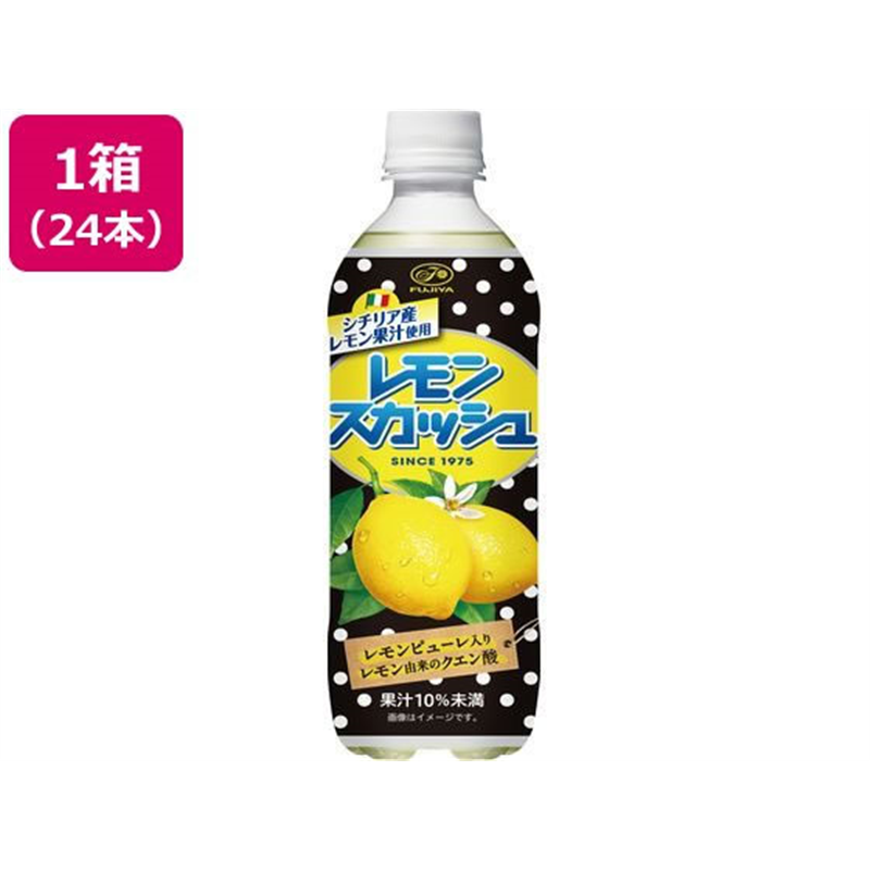 伊藤園 不二家 レモンスカッシュ 500ml×24本 1箱※軽（ご注文単位1箱)【直送品】