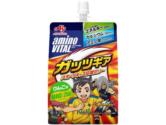 味の素 アミノバイタル ゼリードリンク ガッツギアりんご味 250g 1個※軽（ご注文単位1個)【直送品】