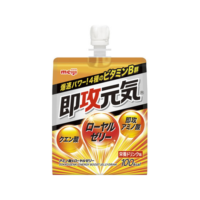 明治 即攻元気ゼリー アミノ酸&ローヤルゼリー 180g 1袋※軽(ご注文単位1袋)【直送品】