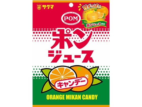 サクマ製菓 ポンジュースキャンデー 1袋※軽(ご注文単位1袋)【直送品】