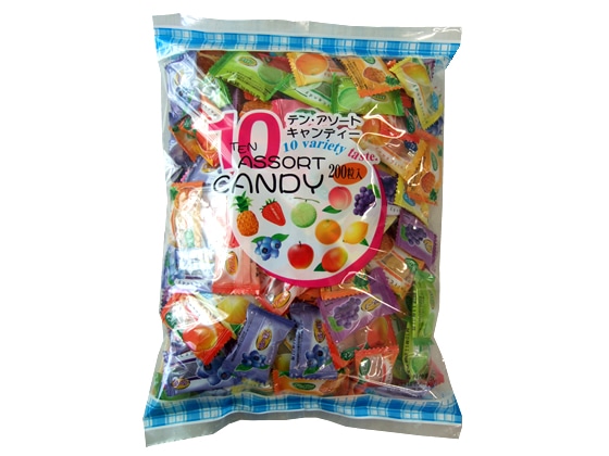 ニッシンドルチェ 10アソートキャンディ200 560g 1袋※軽(ご注文単位1袋)【直送品】