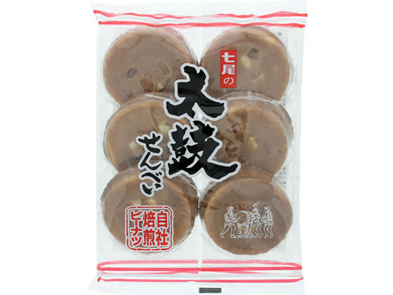 七尾製菓 太鼓せんべい 1袋※軽(ご注文単位1袋)【直送品】
