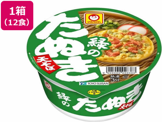 東洋水産 緑のたぬき天そば(東) 12食入 1箱※軽(ご注文単位1箱)【直送品】