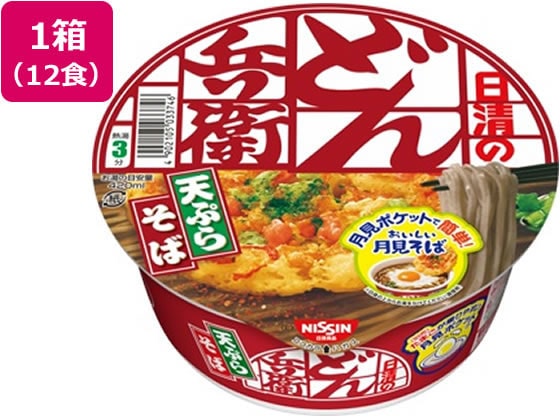 日清食品 どん兵衛 天ぷらそば〔東〕 12食 1箱※軽(ご注文単位1箱)【直送品】