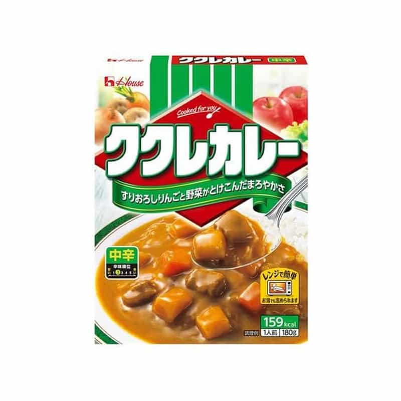 ハウス ククレカレー中辛 180g 1箱※軽（ご注文単位1箱)【直送品】