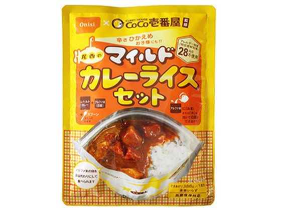 尾西食品 CoCo壱番屋監修 尾西のマイルドカレーライスセット1食 1個※軽(ご注文単位1個)【直送品】