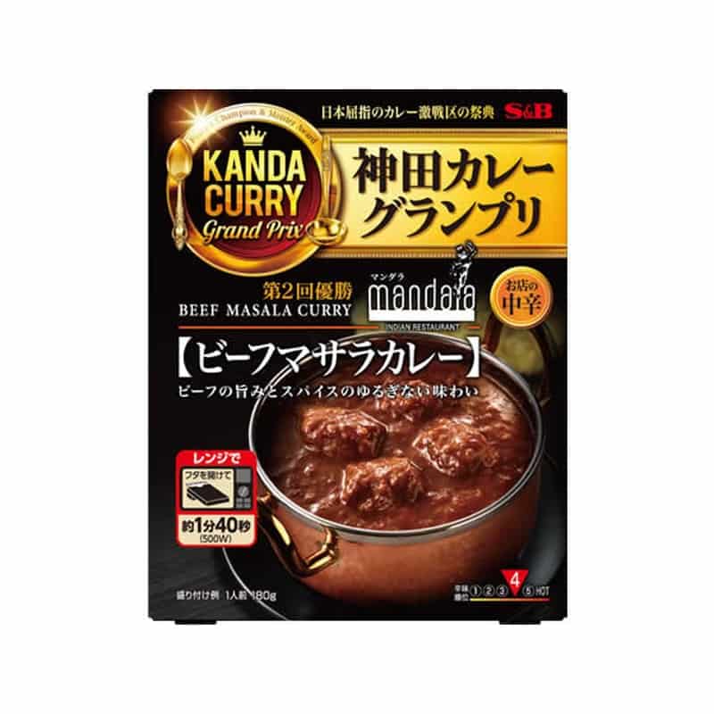 エスビー食品 神田カレーグランプリ ビーフマサラカレー 中辛 180g 1個※軽(ご注文単位1個)【直送品】