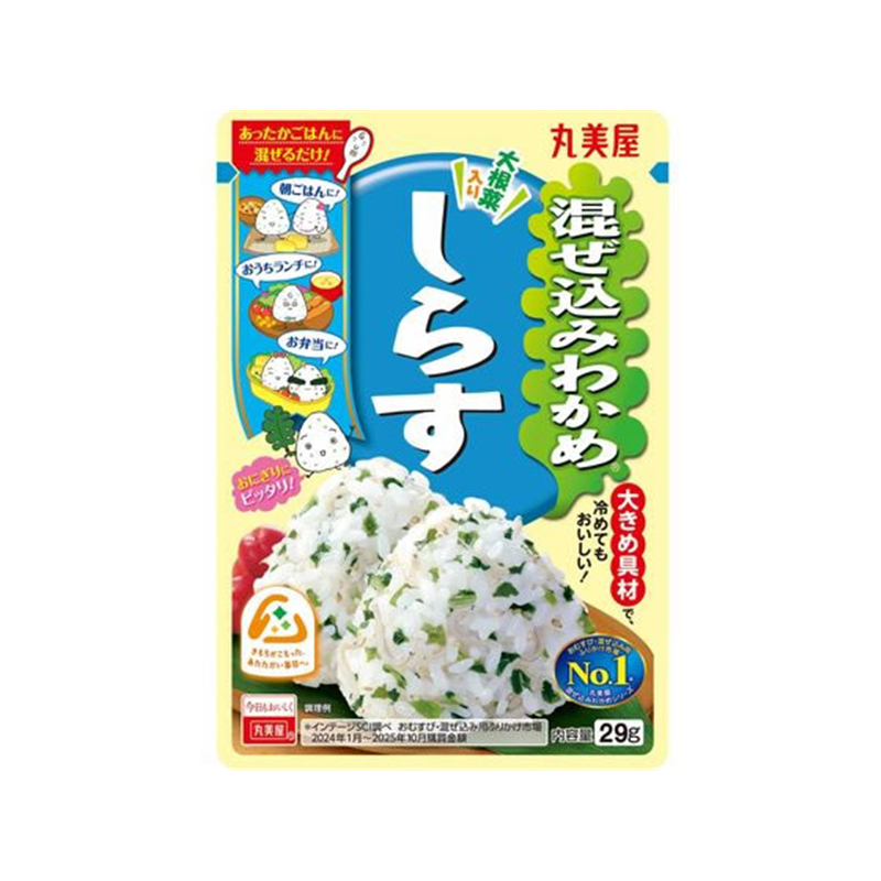 丸美屋 混ぜ込みわかめしらす 29g 1袋※軽(ご注文単位1袋)【直送品】