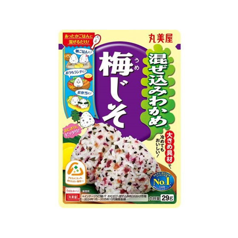 丸美屋 混ぜ込みわかめ梅じそ 29g 1袋※軽(ご注文単位1袋)【直送品】