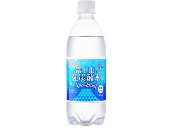 アイリスオーヤマ 富士山の天然水 強炭酸水 500ml 1本※軽(ご注文単位1本)【直送品】