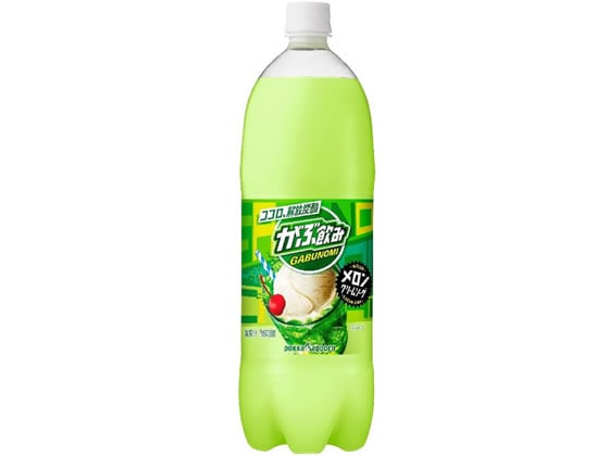 ポッカサッポロ がぶ飲みメロンクリームソーダ 1.5L 1本※軽（ご注文単位1本）【直送品】
