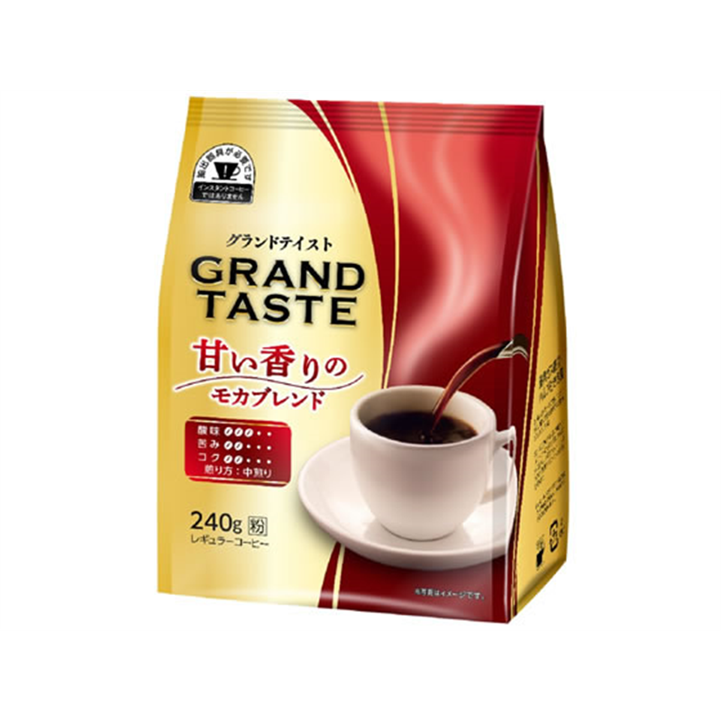 キーコーヒー グランドテイスト 甘い香りのモカブレンド 240g 1袋※軽（ご注文単位1袋）【直送品】