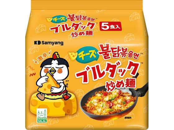三養ジャパン チーズブルダック炒め麺 袋麺 5食パック 1パック※軽(ご注文単位1パック)【直送品】