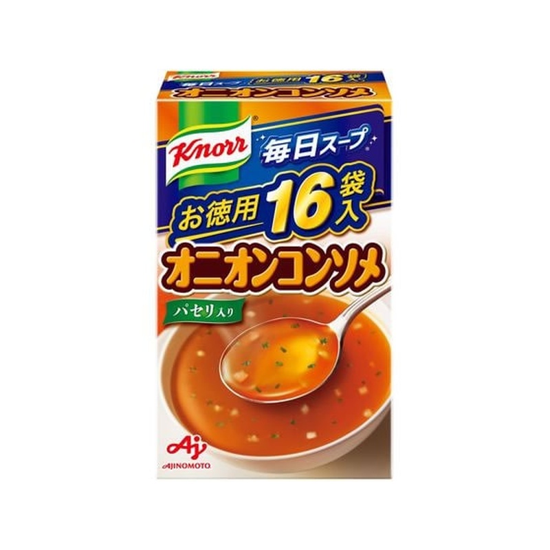 味の素 クノール 毎日スープ オニオンコンソメ 16袋入り 1箱※軽（ご注文単位1箱）【直送品】