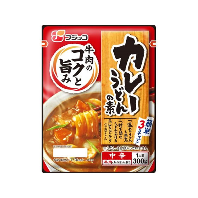 フジッコ カレーうどんの素 中辛 300g 1個※軽(ご注文単位1個)【直送品】