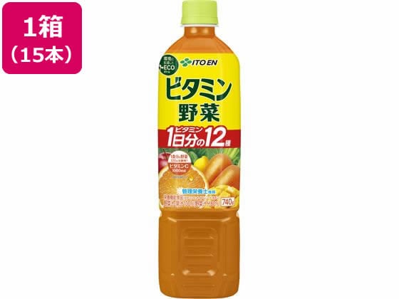 伊藤園 ビタミン野菜 740g×15本 1箱※軽(ご注文単位1箱)【直送品】