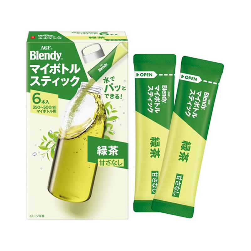 AGF ブレンディ マイボトルスティック すがすがしく香る緑茶 6本 1箱※軽(ご注文単位1箱)【直送品】