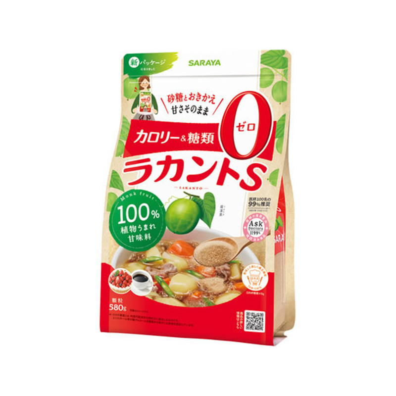 サラヤ ラカントS 顆粒 580g 1個※軽（ご注文単位1個）【直送品】