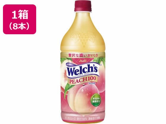 アサヒ飲料 Welch’sピーチ100 800g 8本 1箱※軽（ご注文単位1箱）【直送品】