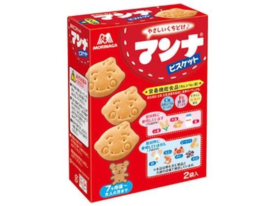 森永製菓 マンナビスケット 86g 43g×2袋 1個※軽（ご注文単位1個）【直送品】