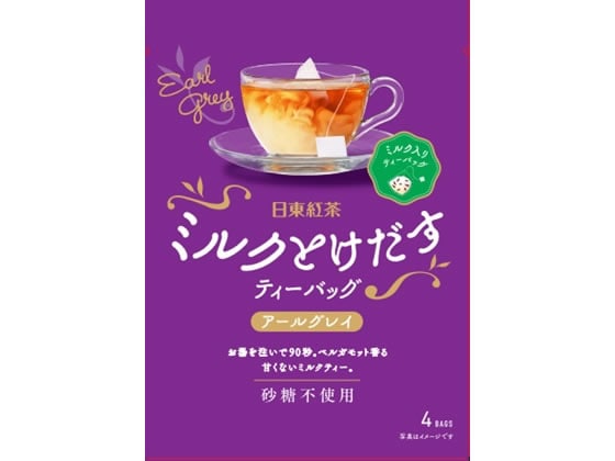 三井農林 日東紅茶 ミルクとけだすティーバッグ アールグレイ 4袋 1パック※軽(ご注文単位1パック)【直送品】