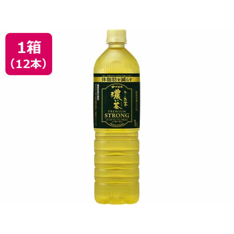 伊藤園 お~いお茶濃い茶 PREMIUM STRONG 1L×12本 1箱※軽(ご注文単位1箱)【直送品】