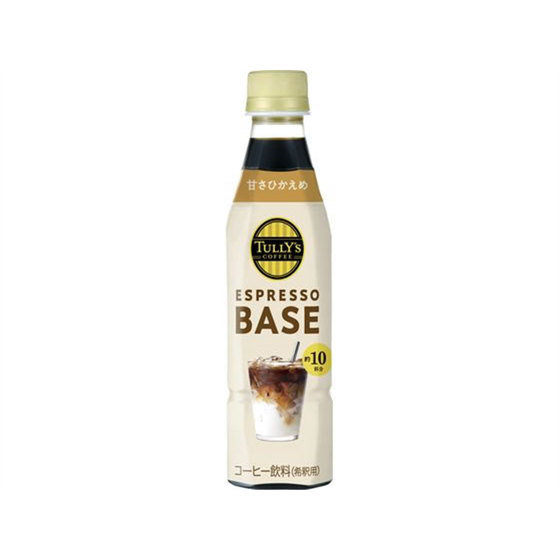 伊藤園 TULLY’S ESPRESSO BASE 甘さひかえめ 340mL 1本※軽(ご注文単位1本)【直送品】