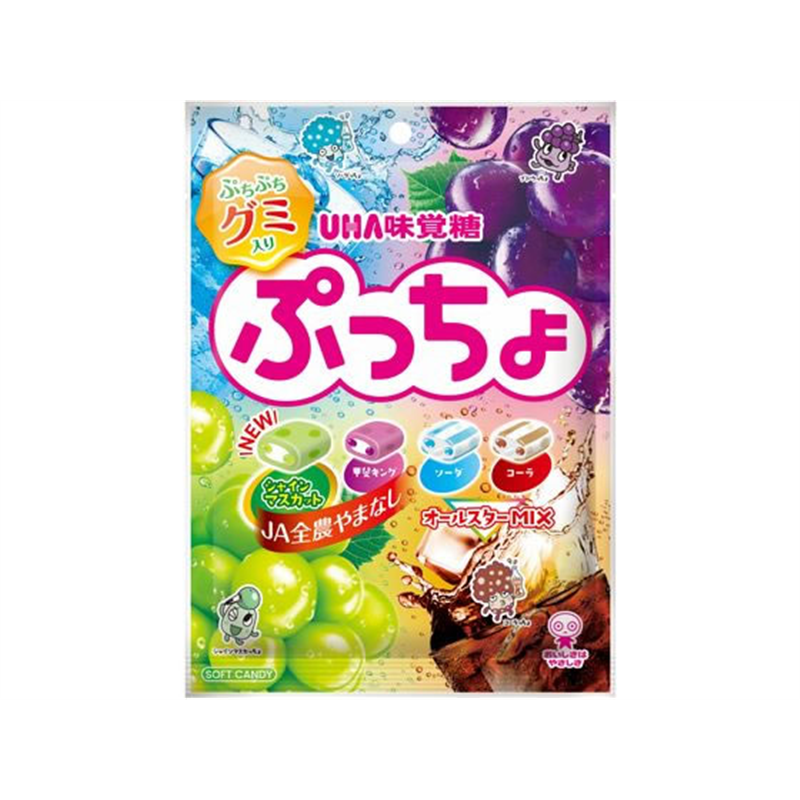 UHA味覚糖 ぷっちょ 袋 4種アソート 1個※軽(ご注文単位1個)【直送品】