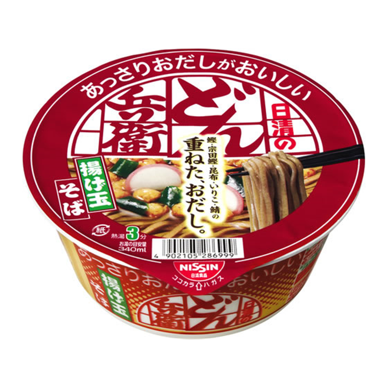 日清食品 あっさりおだしどん兵衛 揚げ玉そば 1個※軽（ご注文単位1個）【直送品】