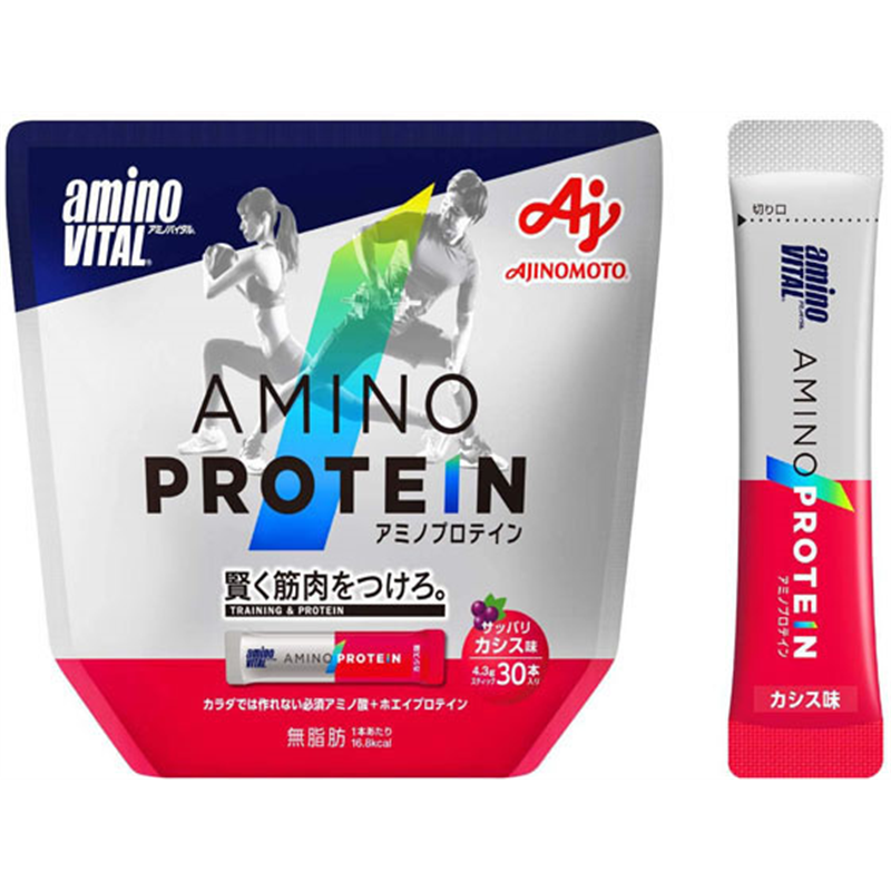 味の素 アミノバイタル アミノプロテイン サッパリカシス (4.3g×30本入) 1本※軽(ご注文単位1本)【直送品】