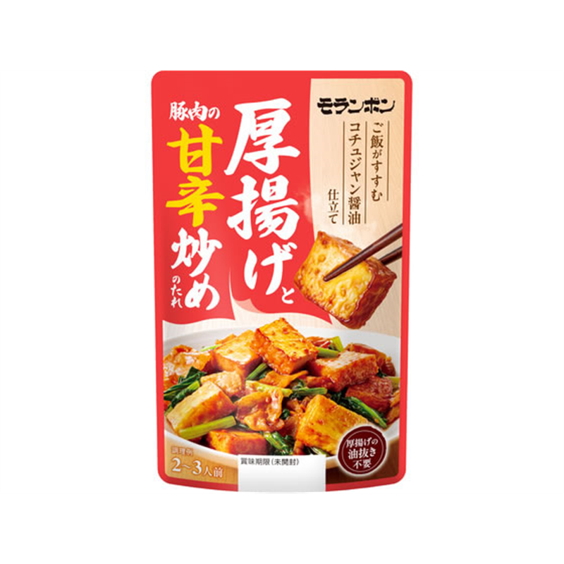 モランボン 厚揚げと豚肉の甘辛炒めのたれ 1袋※軽（ご注文単位1袋）【直送品】