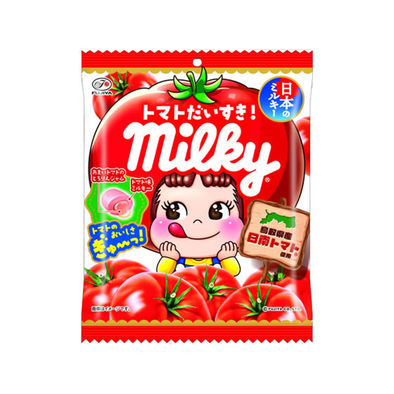 不二家 トマトだいすき!ミルキー袋 1個※軽（ご注文単位1個）【直送品】