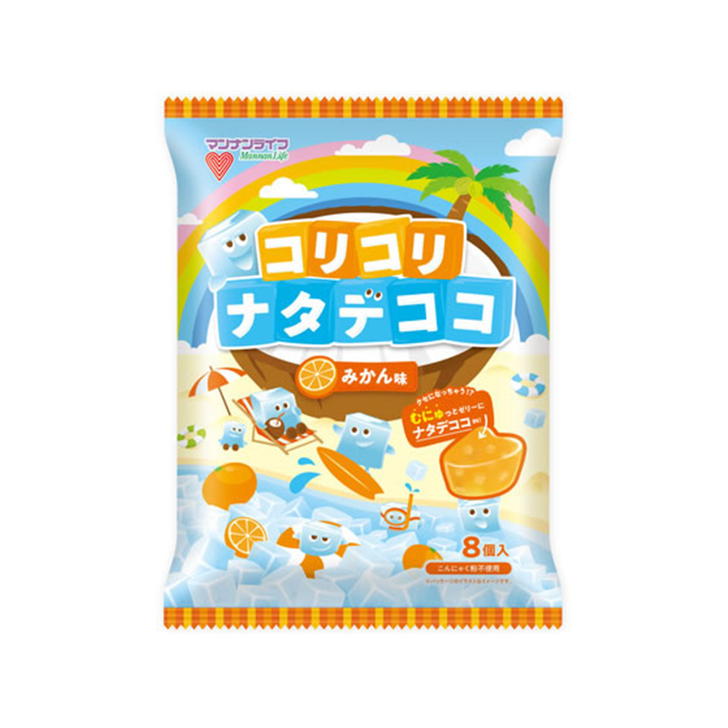 マンナンライフ コリコリナタデココ みかん味 1袋※軽(ご注文単位1袋)【直送品】
