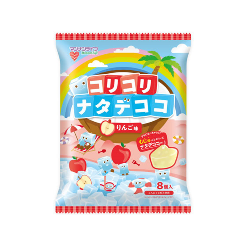 マンナンライフ コリコリナタデココ りんご味 1袋※軽(ご注文単位1袋)【直送品】