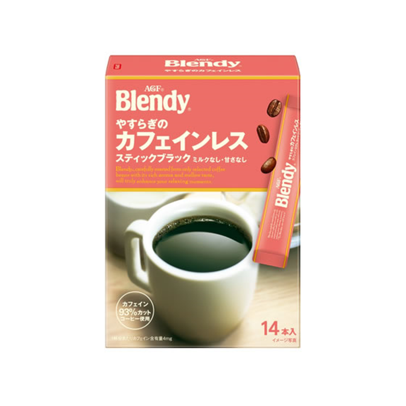 AGF ブレンディ やすらぎのカフェインレス 14本 1箱※軽（ご注文単位1箱）【直送品】