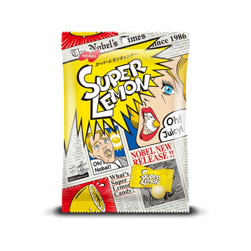 ノーベル スーパーレモンキャンデー 80g 1袋※軽（ご注文単位1袋）【直送品】