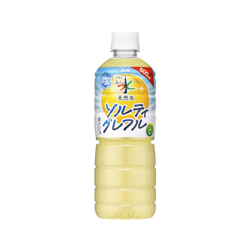 アサヒ飲料 おいしい水 天然水 ソルティグレフル 600mL 1本※軽(ご注文単位1本)【直送品】