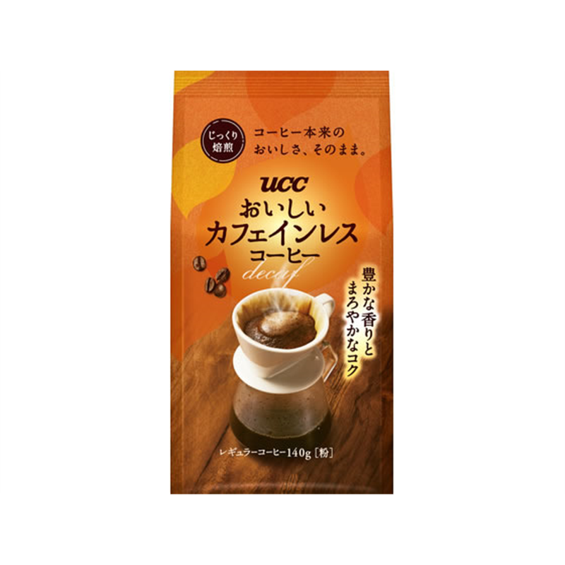 UCC上島珈琲 おいしいカフェインレスコーヒー レギュラーコーヒー 粉 SAP 1袋※軽(ご注文単位1袋)【直送品】