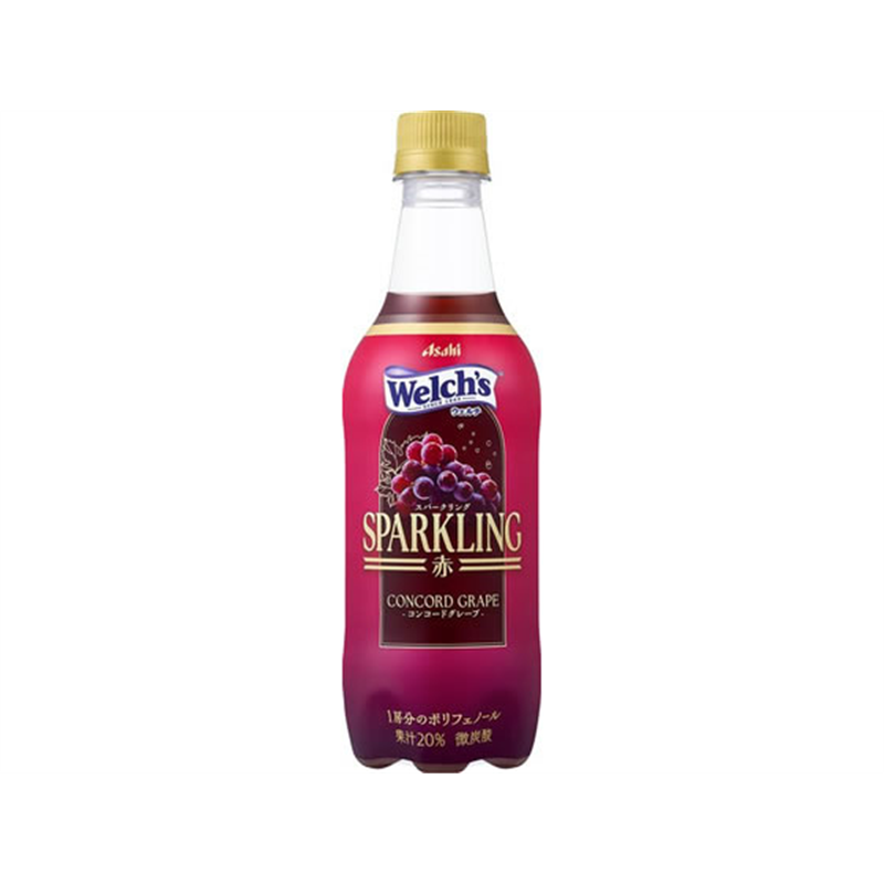 アサヒ飲料 Welch’s スパークリング 赤 450mL 1本※軽(ご注文単位1本)【直送品】