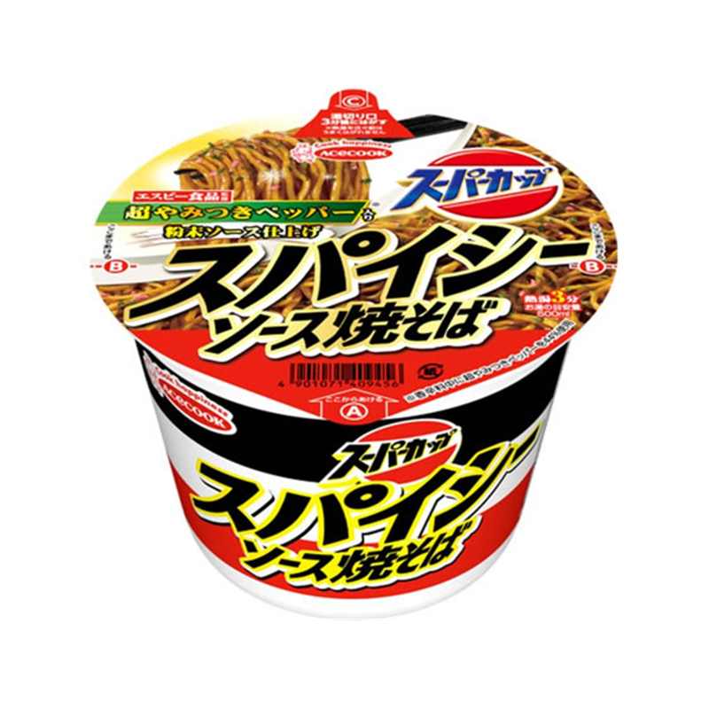 エースコック スーパーカップ スパイシーソース焼そば 1食※軽（ご注文単位1食）【直送品】